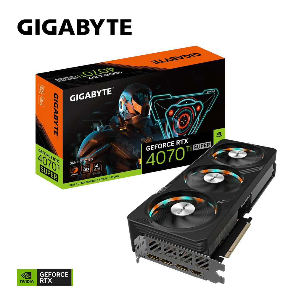 Видеокарта Gigabyte RTX 4070Ti Super GAMING OC 16G (GV-N407TSGAMING OC-16G)