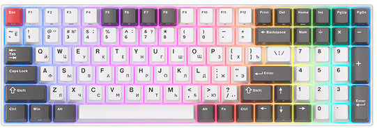 Клавиатура Royal Kludge RK100 (Grey/Red/White, RK Brown)