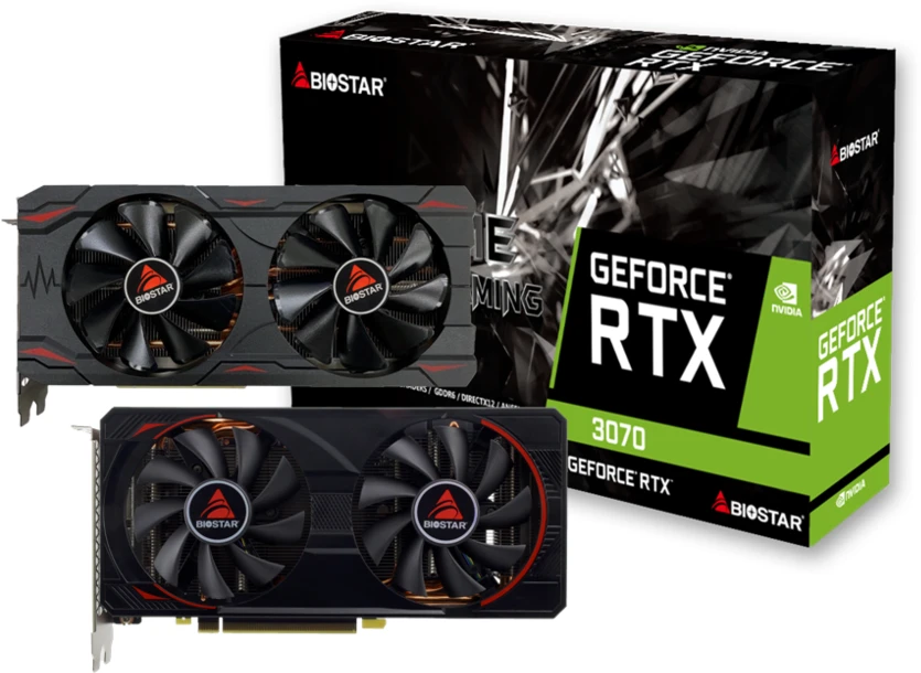 Видеокарта Biostar RTX 3070 (VN3706RM82)
